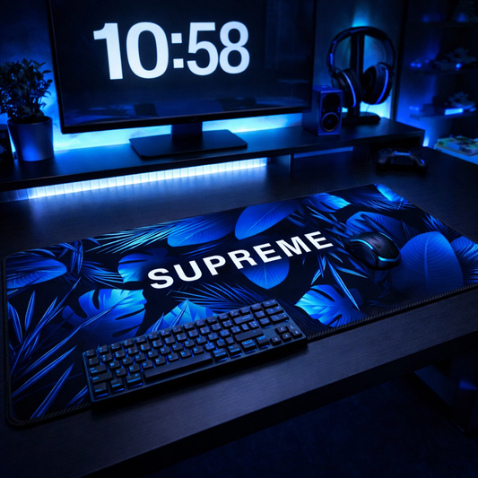 Supreme Blue Tropical Mouse Pad