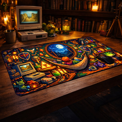 Cozy Pixel Fantasy Gaming Mouse Pad