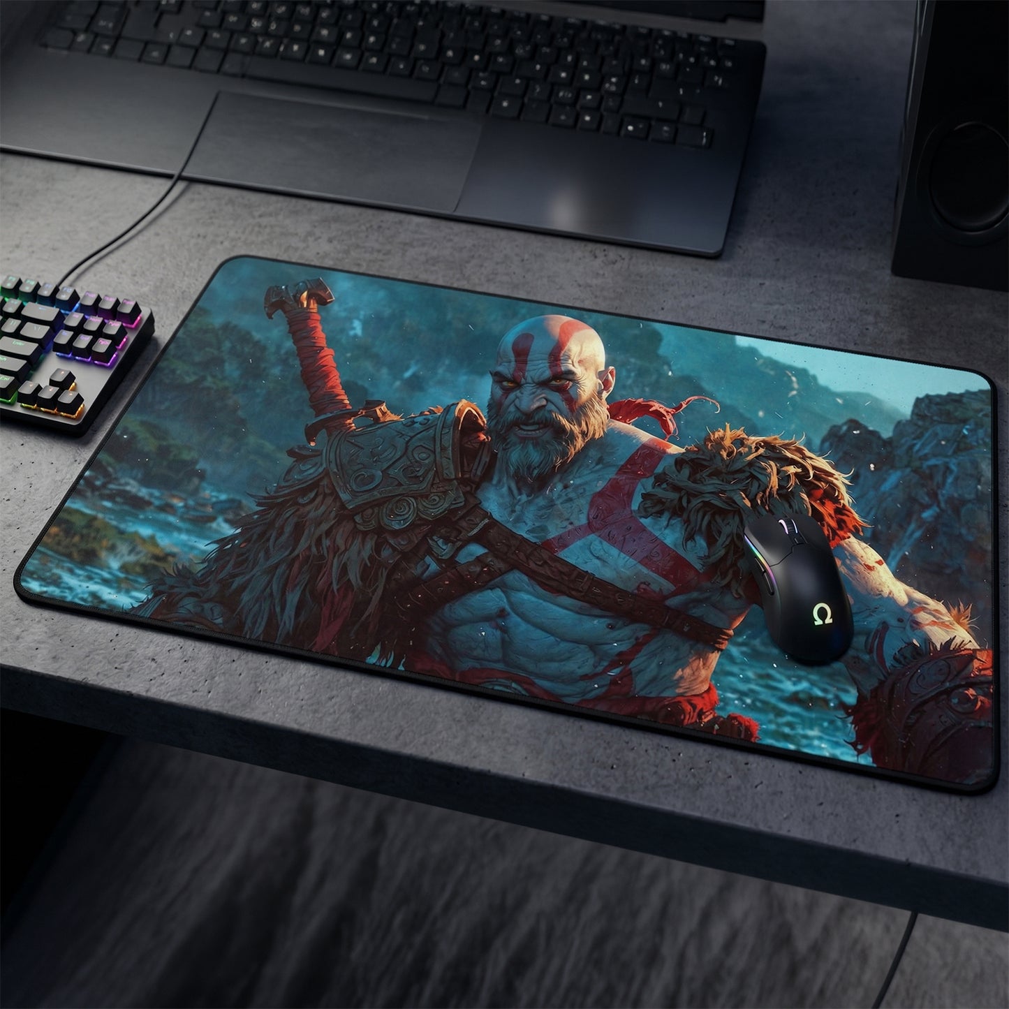 God of War Kratos Mouse Pad