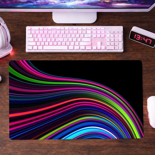 Neon Wave Mouse Pad