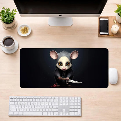 Dark Cute Mouse Mouse Pad