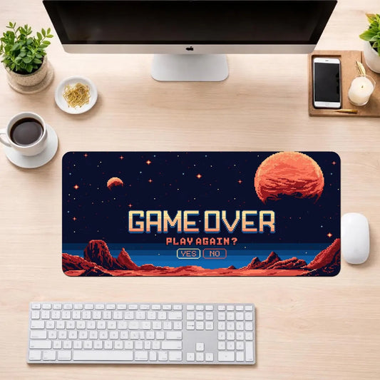Retro Game Over Gaming Mouse Pad
